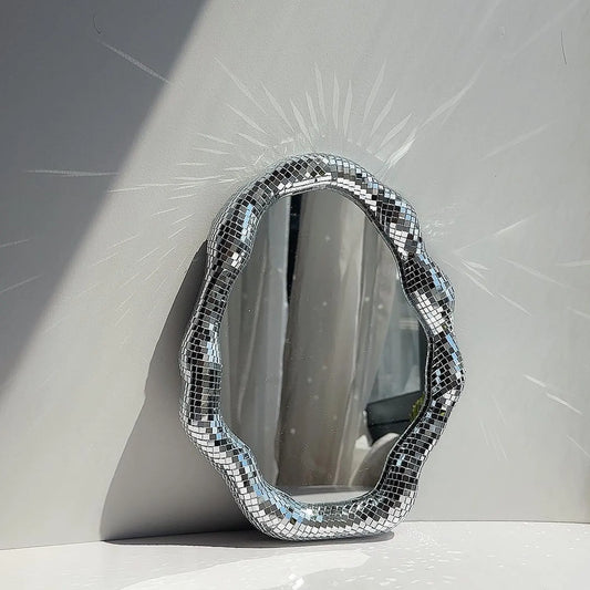 Disco Mirror Wavy,70s wall decor